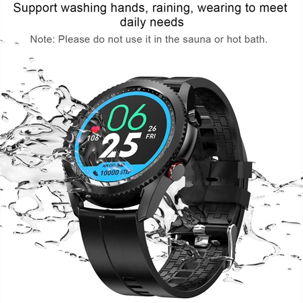 ottwn t40 1 3hd smart round watch full touch ip67 waterproof wearable device long standby sports smartwatch for android ios free global shipping