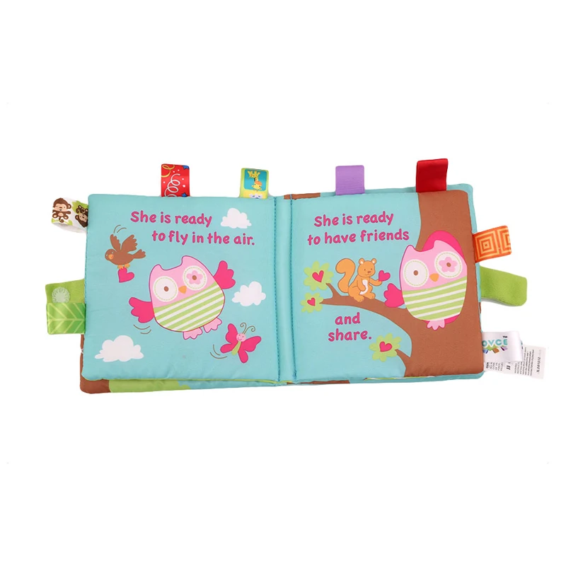 Милые игрушки для малышей в семейном стиле мягкие тканевые книги новорожденных