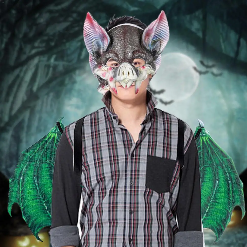 Летучая мышь маска вампира крылья Набор Хэллоуин Взрослый Ребенок Косплей
