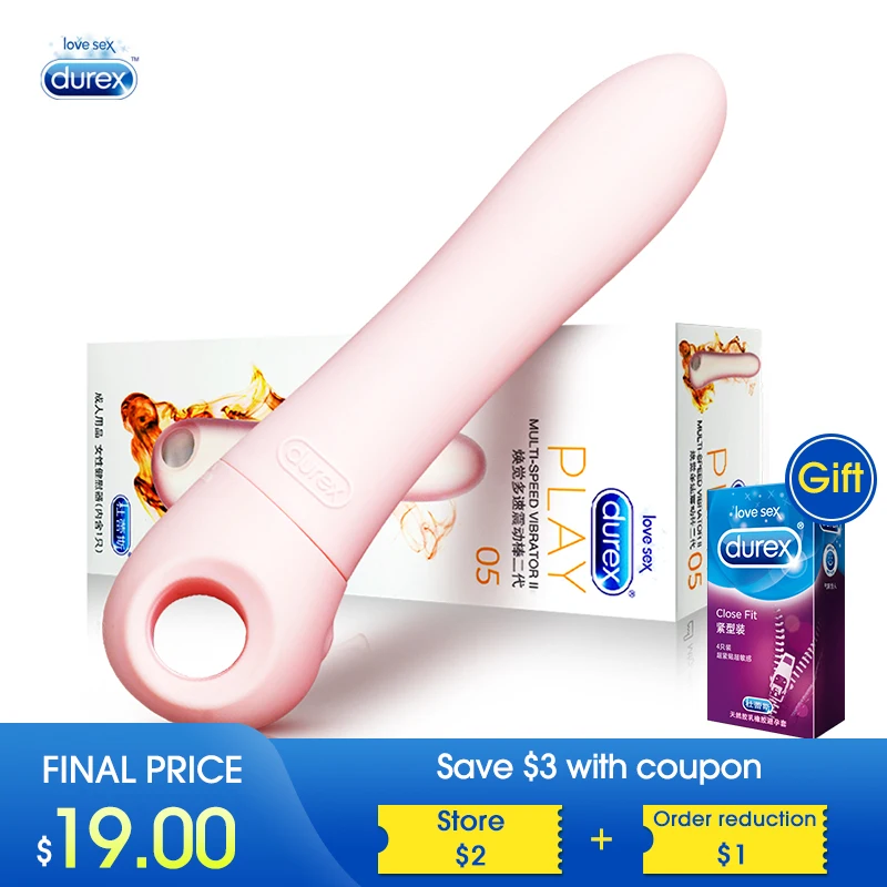 Durex Вибраторы силиконовый вибратор для точки G Стимулятор клитора Секс Волшебная