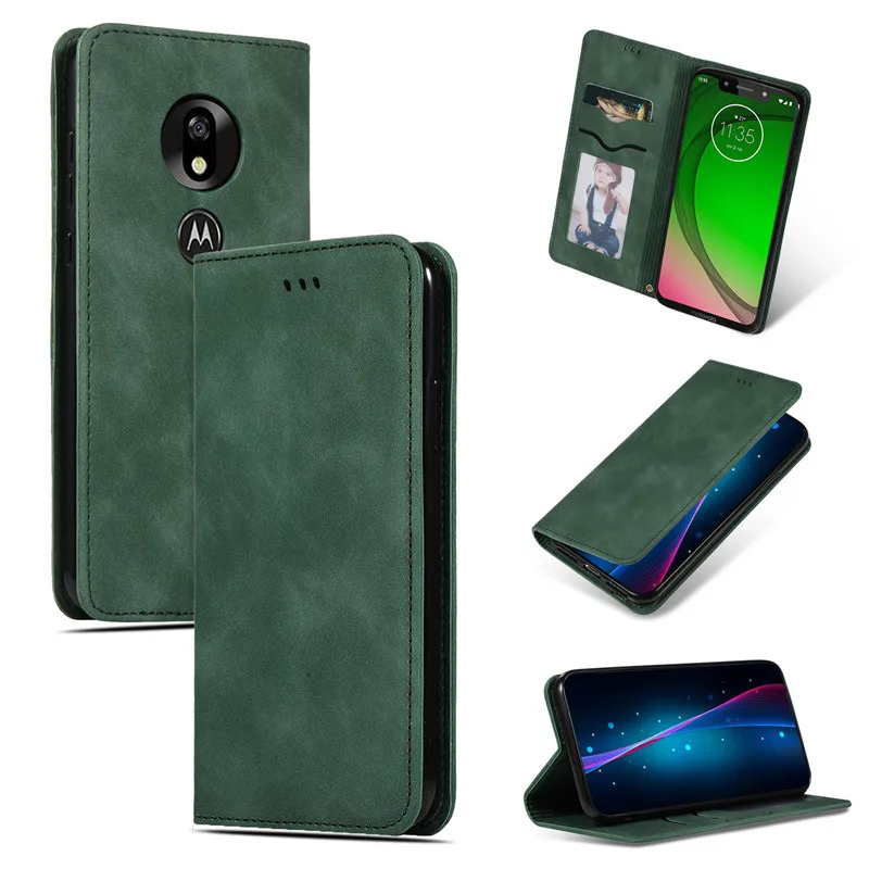 Магнитный чехол-кошелек для Motorola Moto G7 Plus механизм Fundas Case Capa силиконовый Флип