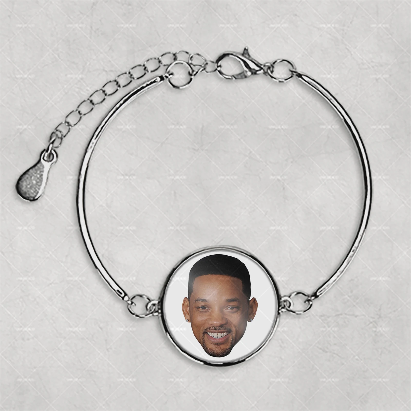 Will Smith смех браслет с фото на заказ серебро ювелирные браслеты винтажное ожерелье