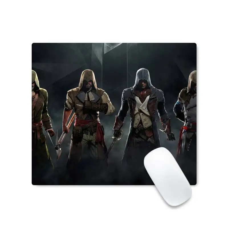 

Assassins Game Creedes Rubber Mouse Durable Desktop Mousepad Non-slip Cushion Square Thickness 2mm