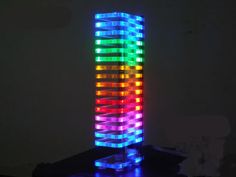 Kopen KS16 Muziek Spectrum Crystal Geluid Kolom Licht Kubus Led Niveau Display Elektronische Productie Diy