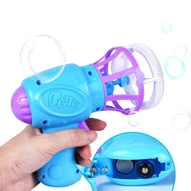 

B2RE 3-in-1 Summer Beach Outdoor Toy for Kids Interactive Toy Mini Fan Bubble Maker for Wedding Celebration with Rich Bubbles