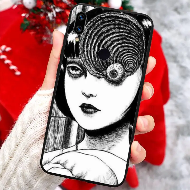 

Junji Ito Tees Horror Comics high quality luxury shell Phone Case For Xiaomi Redmi note 7 8 9 t k30 max3 9 s 10 pro lite
