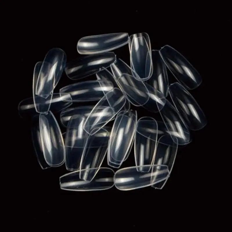 Акриловые накладные ногти овальные Профессиональные Накладные для ногтей чехол