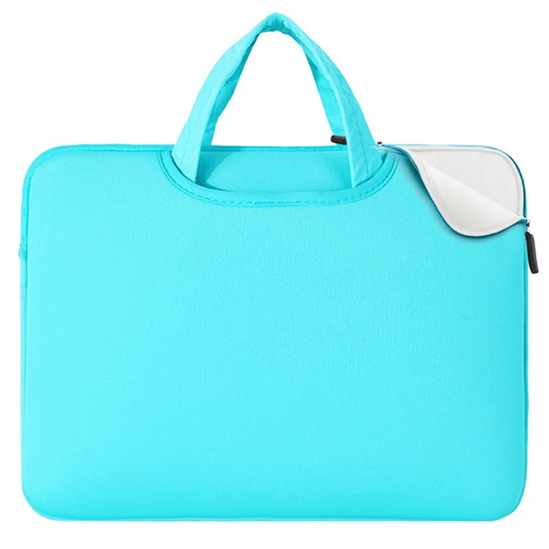 Light Blue Сумка для ноутбука чехол для Macbook Air Pro retina 11 12 13 15 ноутбук рукав 14 15,6 сумка для ноутбука Dell acer Asus hp деловая сумка - Цвет: Light Blue