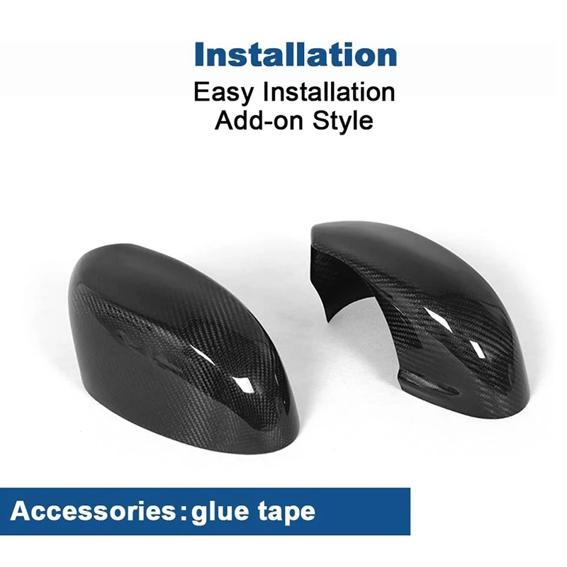 Автомобильное зеркало заднего вида из углеродного волокна с боковым крылом для