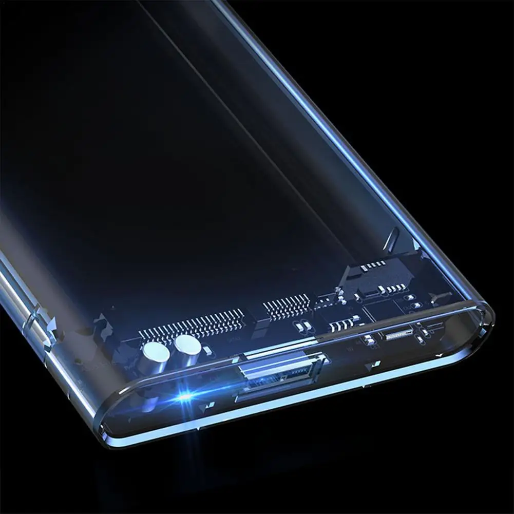 

USB3.0 Transparent HDD Case Enclosure 2.5 inch Serial Port SATA SSD Hard Drive Box Support 4TB Mobile External HDD For Laptop PC