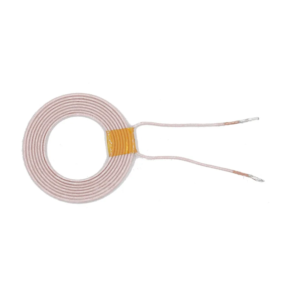 Taidacent 5PCS 35mm Diameter 9uH 85 strands Custom Pancake Copper Coil Inductor for Wireless Charger Charging Module PCBA | Электроника