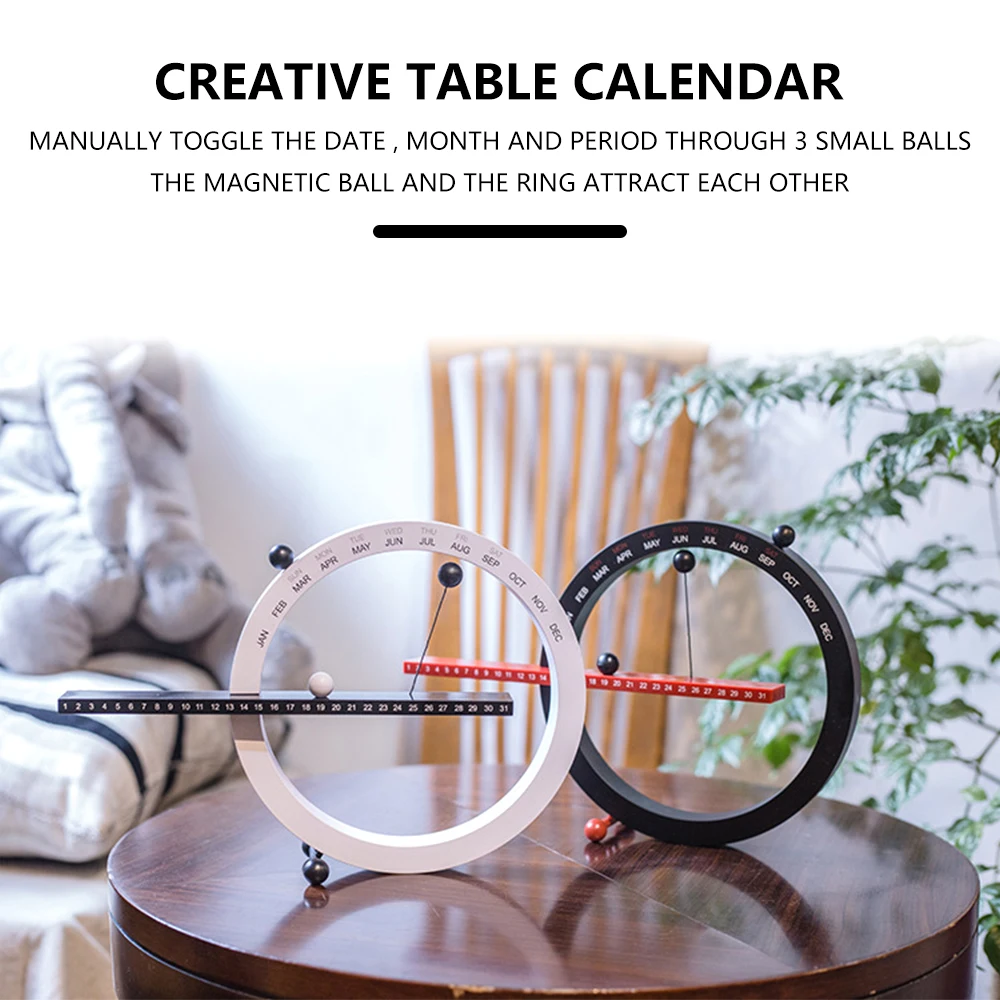 

2021 Ins Nordic Style Creative Fashion Time Perpetual Table Calendar Manual Desk Calendario Home Decoration