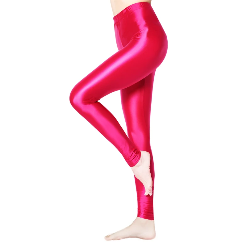 Sexy Leggings Satin High Elastic Women's Multi-color Trousers Foot-wrapped Pants Japanese-style Foot Pants