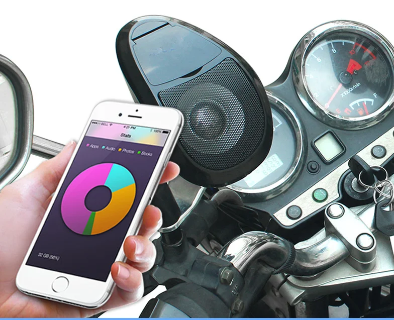 MP3 музыкальный аудио плеер bluetooth-колонки для мотоцикла водонепроницаемые
