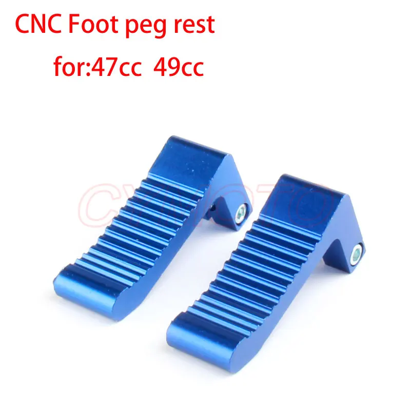 Синий CNC сплав Mini Moto Racing FOOTPEG упор для ног PEG moto 2 stroke 47cc 49cc Pocket Bike Cag|Подставки под