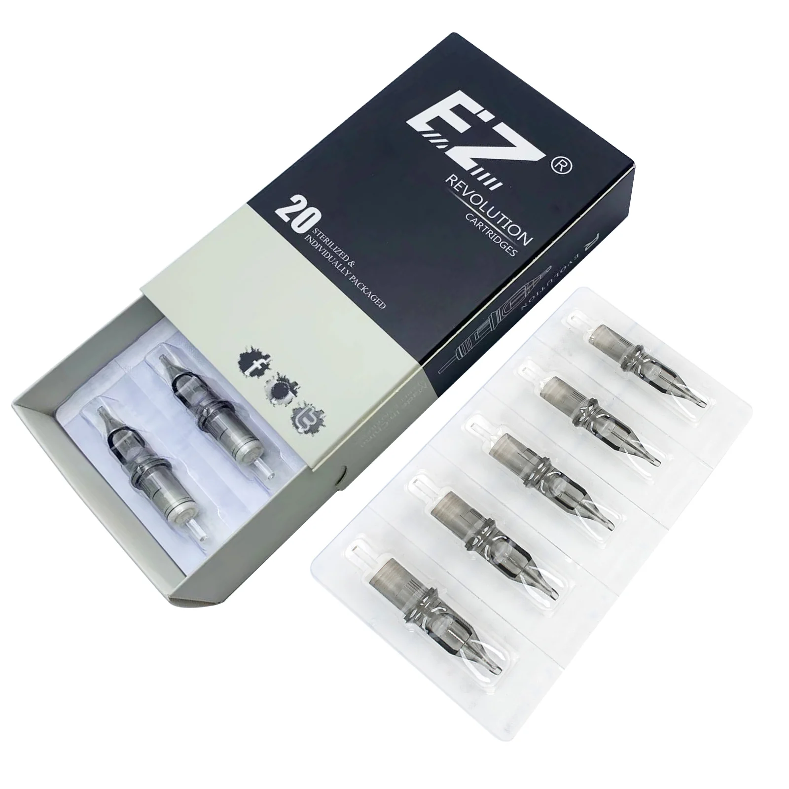 RC1209RLT EZ Revolution картридж иглы круглый вкладыш супер плотный X-Taper 7 0 мм совместим с