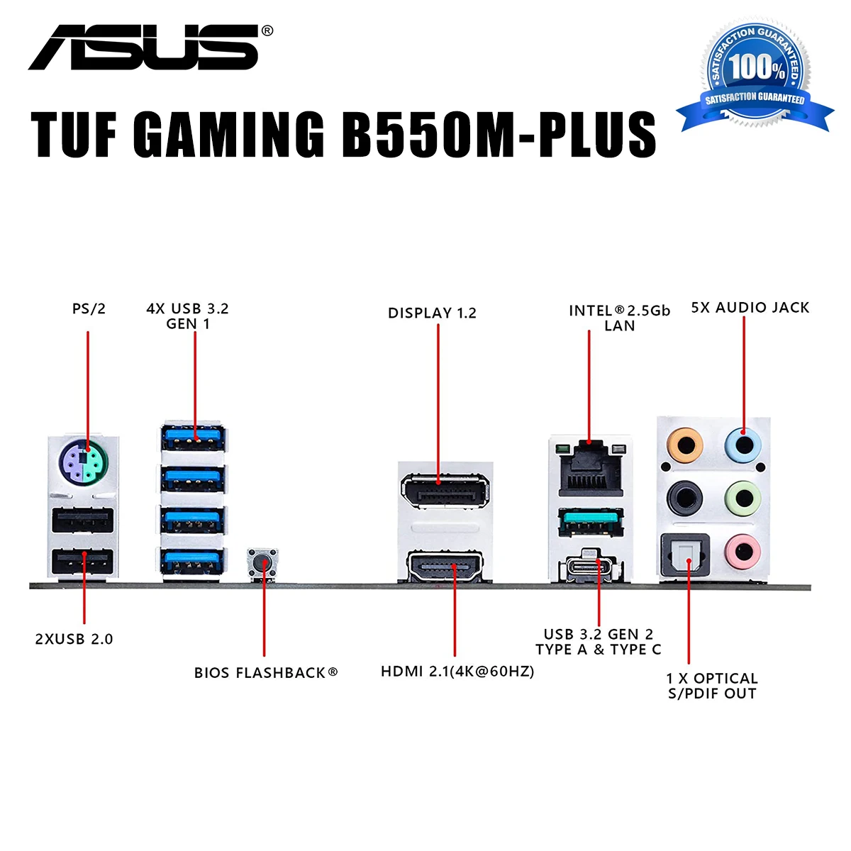 Günstig Buchse AM4 Asus TUF GAMING B550M-PLUS Motherboard DDR4 128GB PCI-E 4,0 M.2 AMD Ryzen Cpu Overlocking AMD B550 Placa-Mãe AM4 Neue