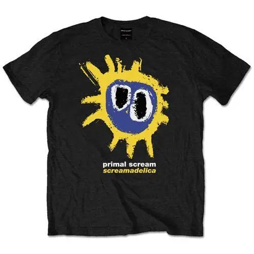Primal cram 'scramadelica Yellow 'Футболка новая и официальная! Повседневная принтованная
