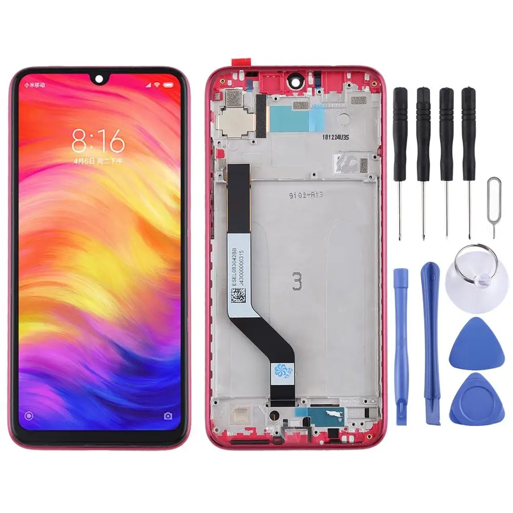 ЖК экран и дигитайзер в сборе с рамкой для Xiaomi Redmi Note 7 / Pro|Экраны мобильных