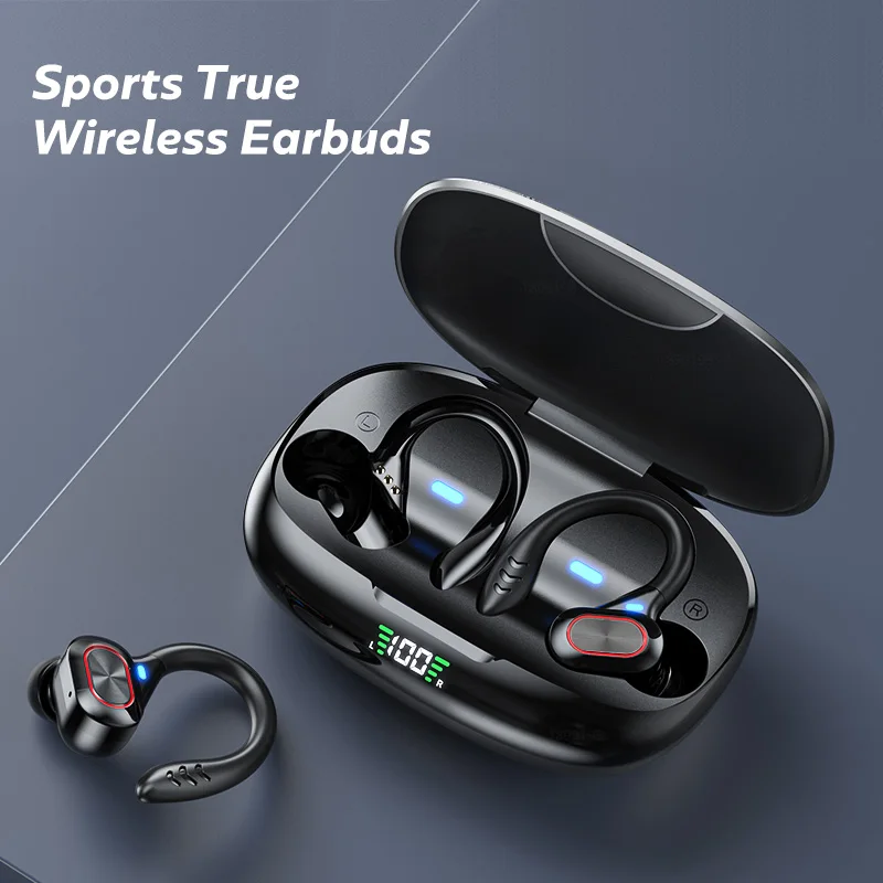 

TWS Wireless Headphones Waterproof Sport Earbuds LED Display Touch Control Bluetooth Earphones 9D HiFi Stereo Headsets With Mic