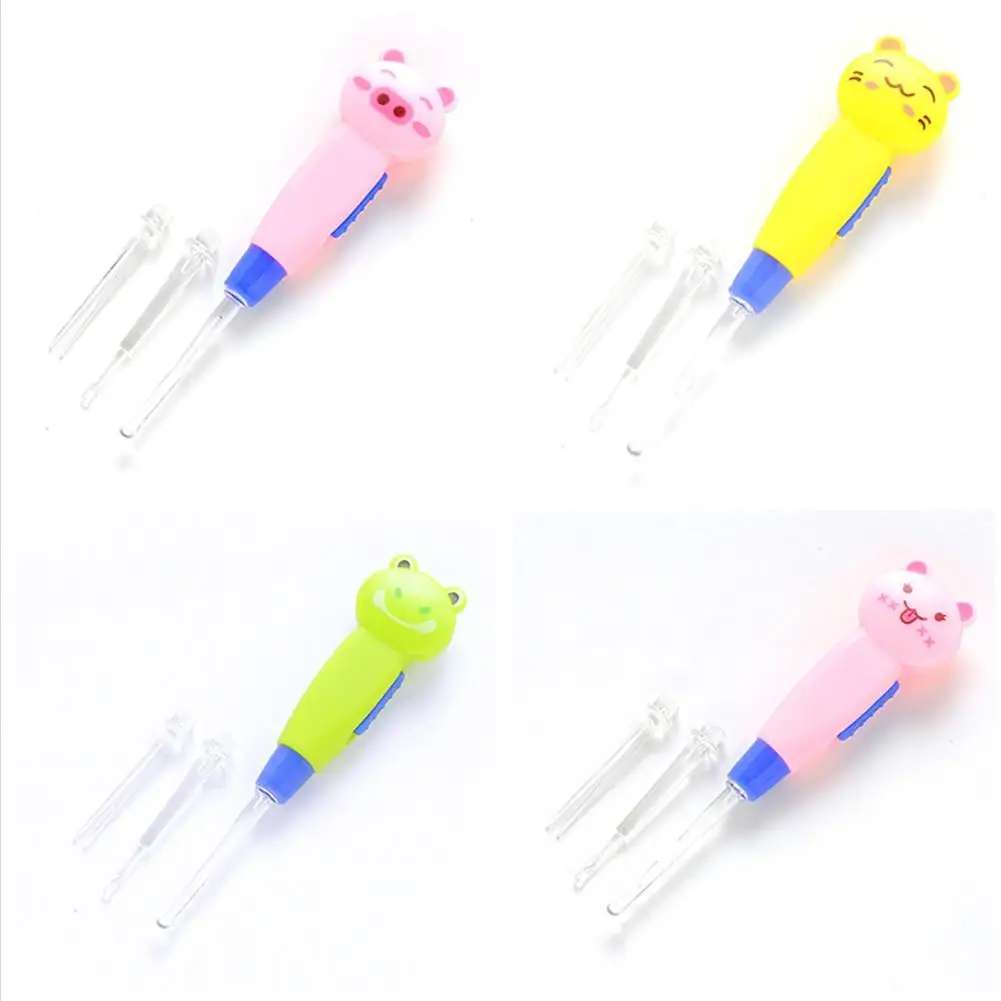 

Bay Cartoon Figure Detachable Illuminate Ear Cleaning Tool Earwax Removal Ear Spoon