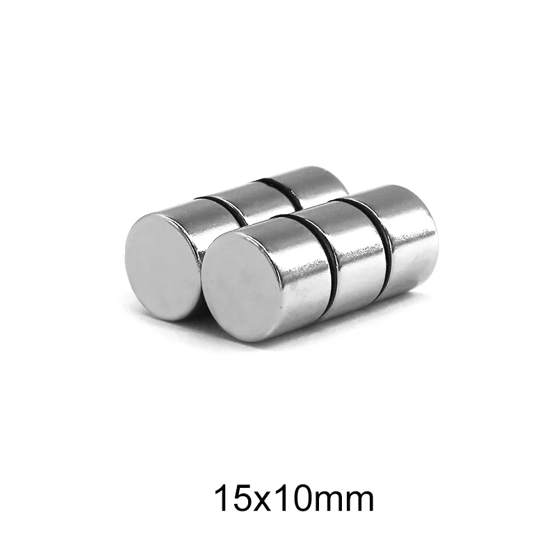 

2/5/10/20/30 шт., 15x10 мм толстый неодимовые сильные магниты 15 мм * 10 мм постоянный круглый магнит 15x10 мм мощный магнитный держатель 15*10