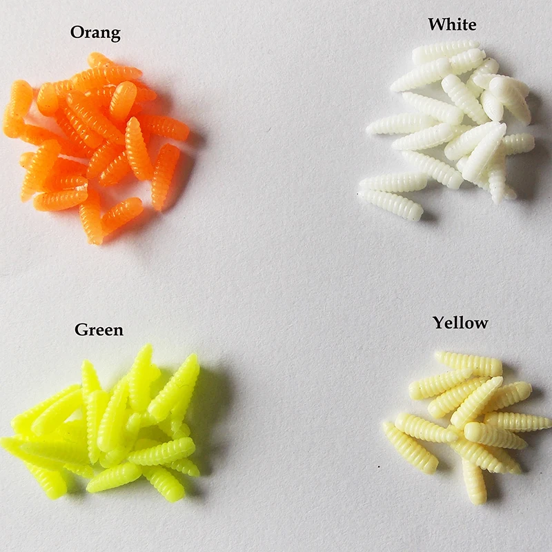 100 шт. приманки для подледной рыбалки 0 6 дюйма|fishing lure|soft lurelure bait |