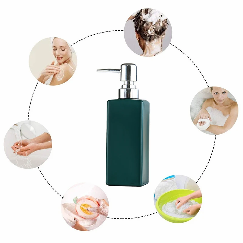 

Glass Hand Sanitizer Bottle Shampoo Body Wash Lotion Bottle 1PC