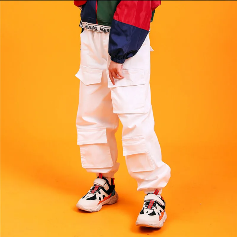 

Kids Hip Hop Dancing Costumes for Girls Boys Jazz Dance Hoodie Sweatshirt Shirt Tops Casual Pants Clothes Stage Wear Suits