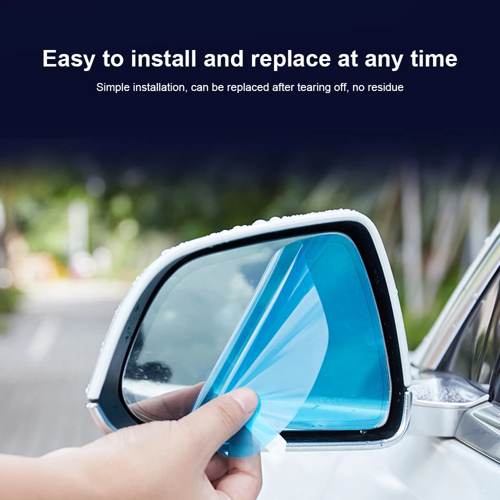 

Car Rearview Mirror Film Set Anti Fog Waterproof Anti Glare Nano Side Mirror Film HD Protective Sticker For Tesla Model Y Film