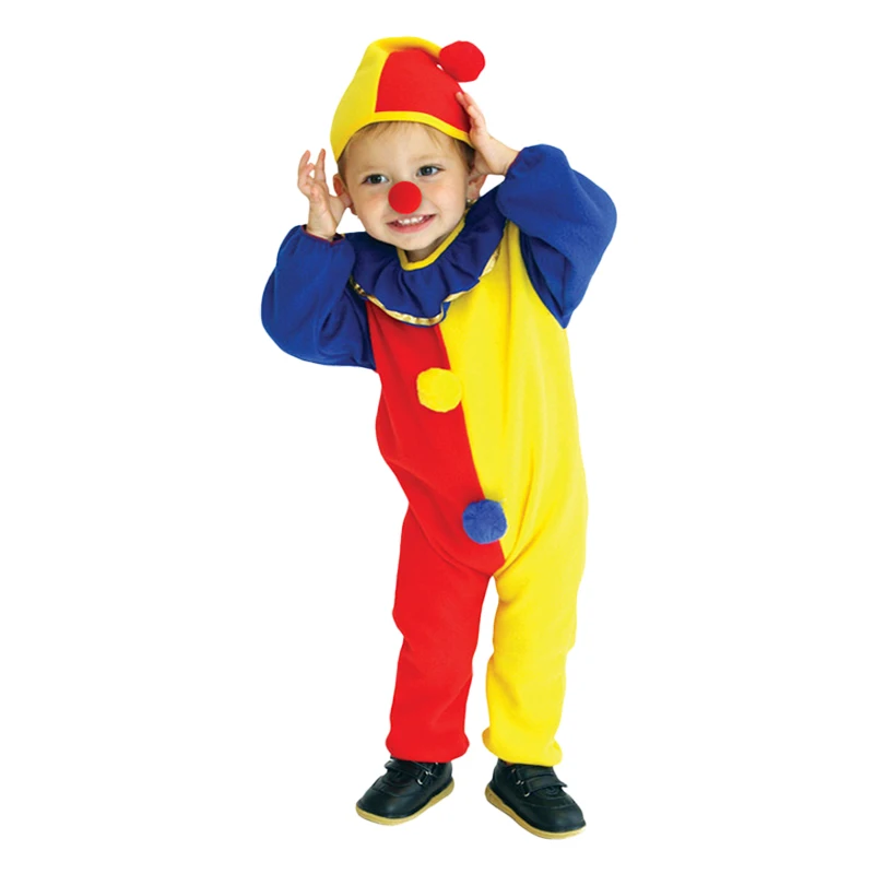 Детская одежда на Хеллоуин Клоуна для детей Костюм маленьких мальчиков и девочек