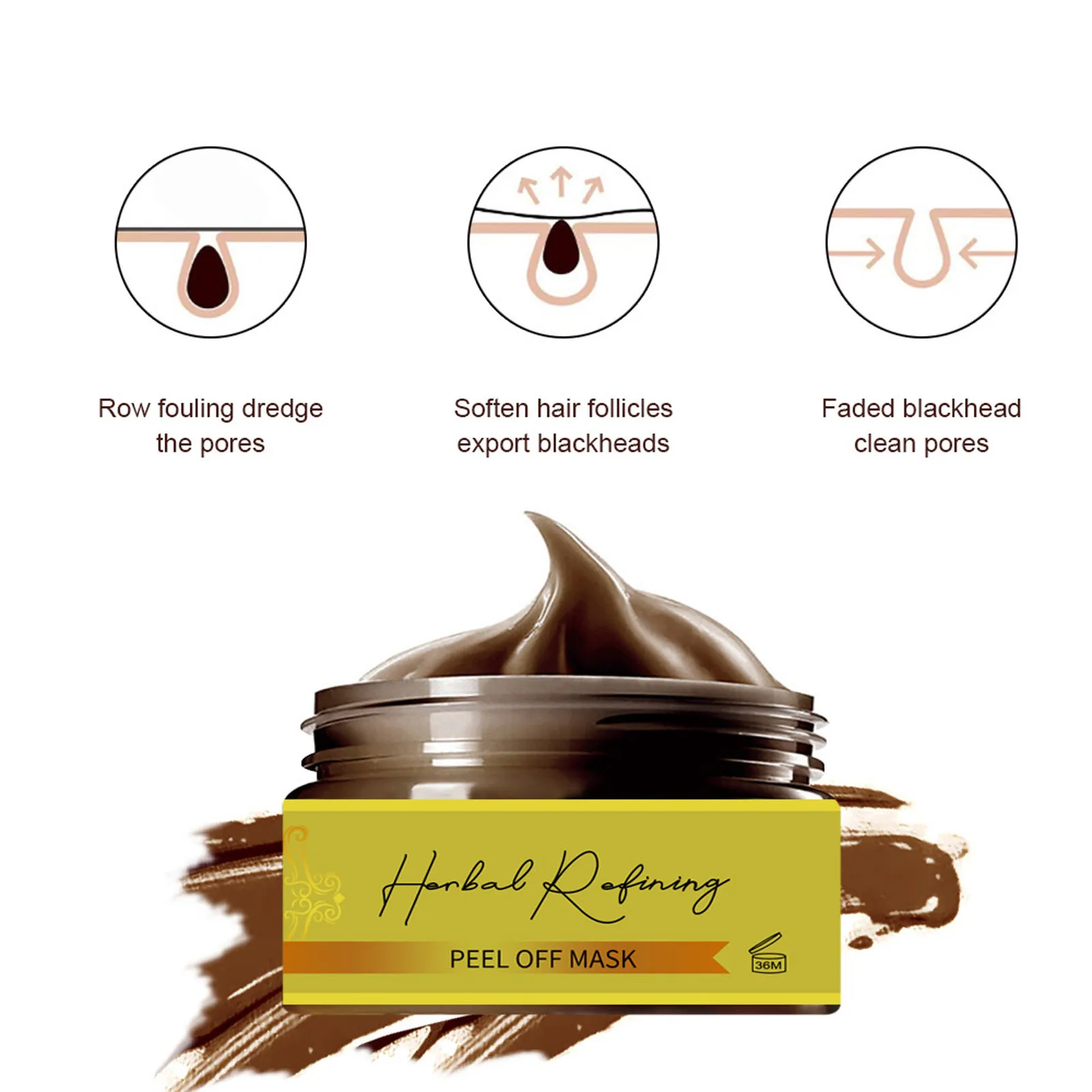 Глубокое очищение осветление травяное пилинг маски для лица|Мыло| |