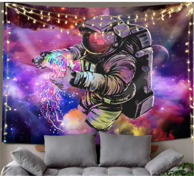 Психоделические крепление гобелен с монстром искусства на стене дома Одеяло