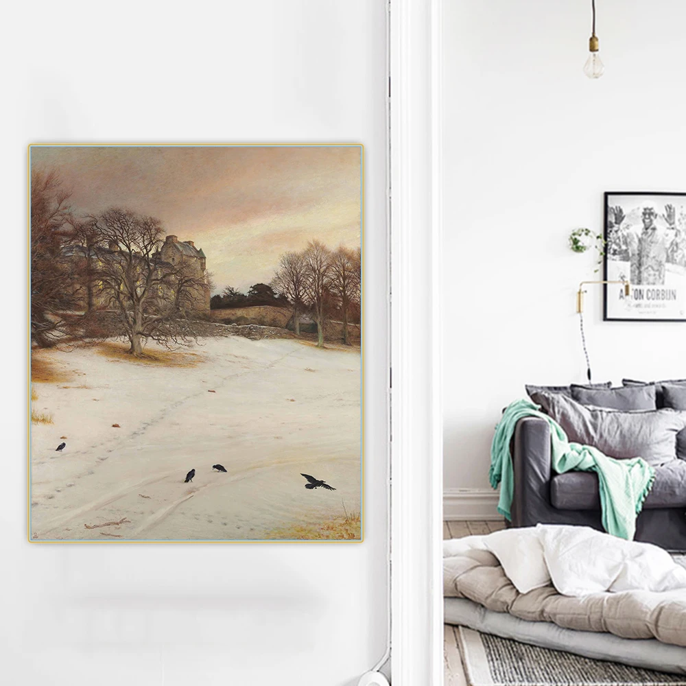 Джон Эверетт миллайз Рождество 》 картина маслом на холсте художественный постер