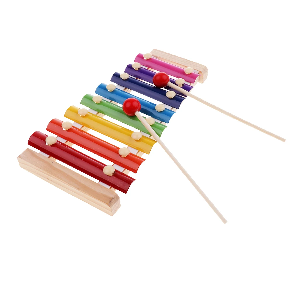 

Baby Kid Educational 8 tone Xylophone Musical Toys Wooden Developmental Toys