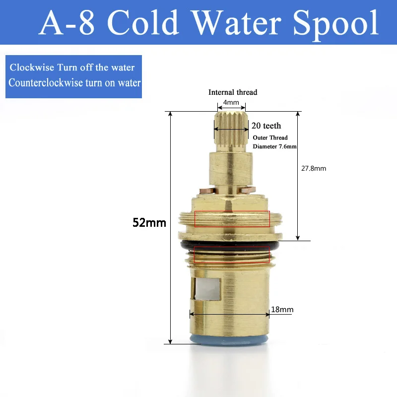 

Картриджи для крана Gnimauhz 1/2", керамические, четвертьоборота