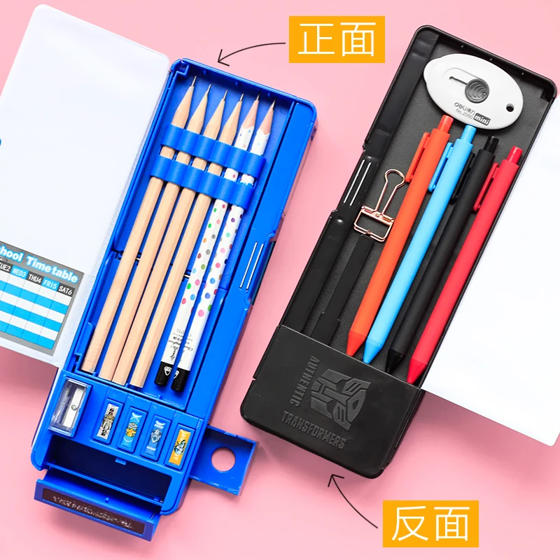 Большой вместимости симпатичный кавайный чехол для карандаша мальчиков и