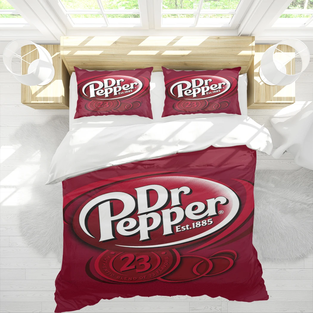 

Комплект постельного белья из 3 предметов с 3D-принтом Dr Pepper