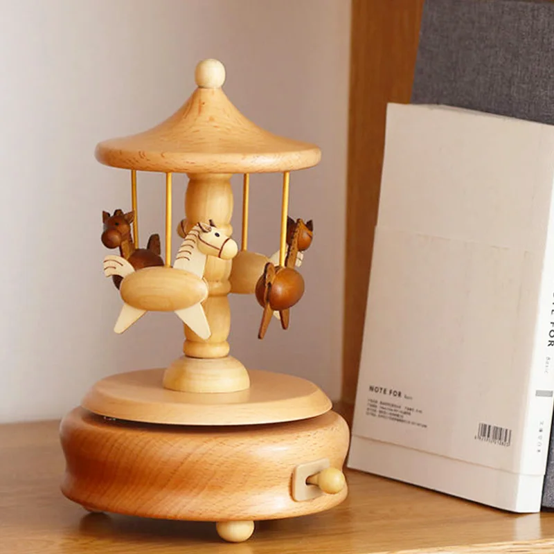 Деревянная музыкальная шкатулка для девочек заводное ремесло подарок орнамент