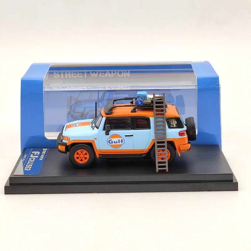 

Street Weapon 1/64 For T~OTA FJ Cruiser GULF w/accessories Limited Diecast Models Car Collection Auto Gift