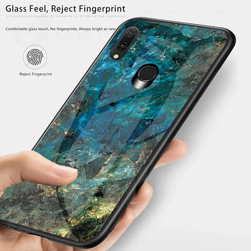 Luxury Case For samsung galaxy a20e 9H Tempered Glass Silicone Cover Hybrid Bumper phone |