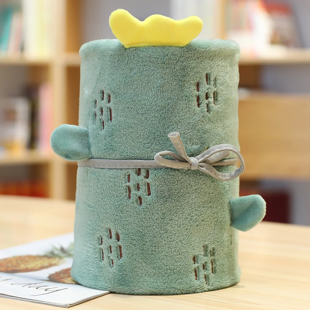 Мультяшная собака офисное одеяло для короткого сна/Динозавр складной флис