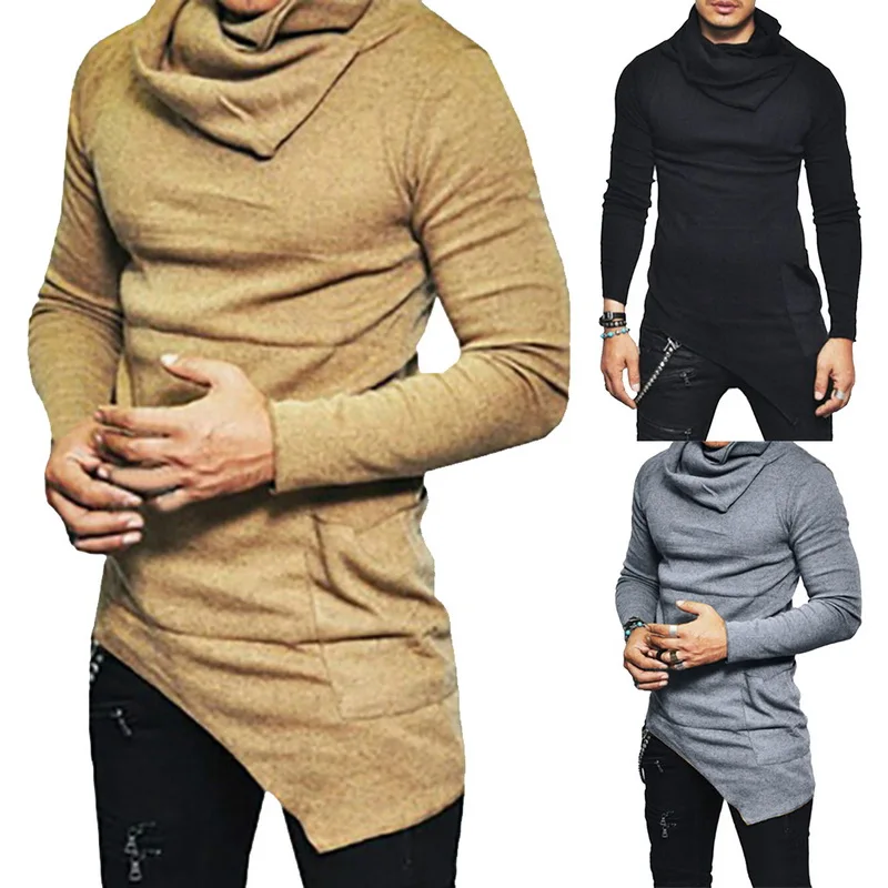 

2020 Fashion Spring Men Long Sleeves Slim T-shirt Casual Fashion Men's Tops tee