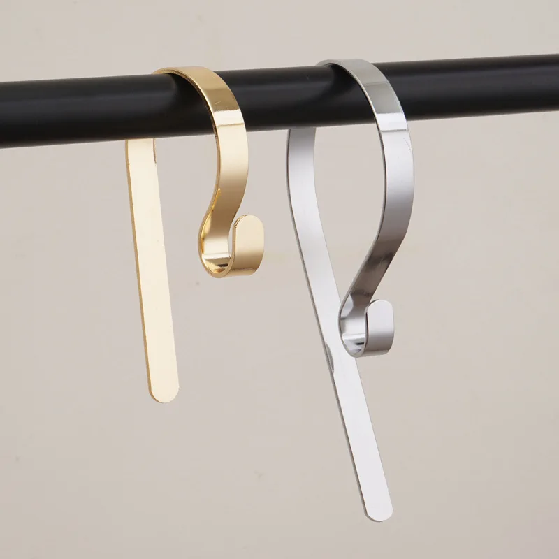 

2021 Christmas Stocking Holders Bag Hooks Fireplace Buckle Hangers Metal Hook Hanging Hanger Clips for Christmas Hook Ornaments