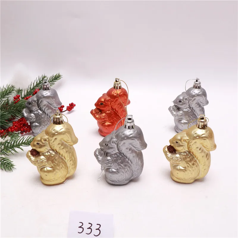 Рождественские украшения пластиковое окрашенное блестящее искусственное