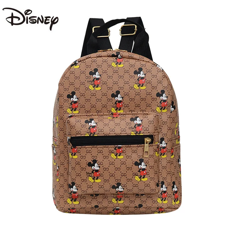 Женский рюкзак Disney с Микки Маусом вместительный дорожный ранец для девушек милым