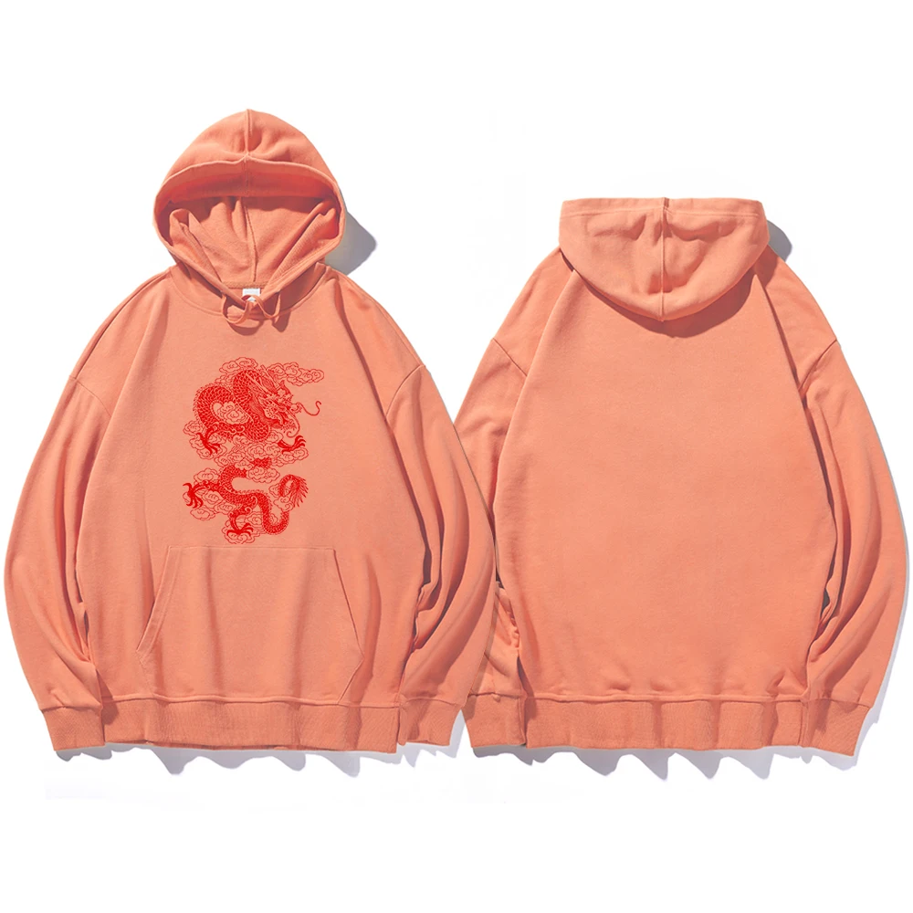 

Streetwear Autumn Hoodies Women Ulzzang Harajuku Cool Vintage Casual Chinese Dragon Printing Sweatshirts Unisex Hoody Vetement
