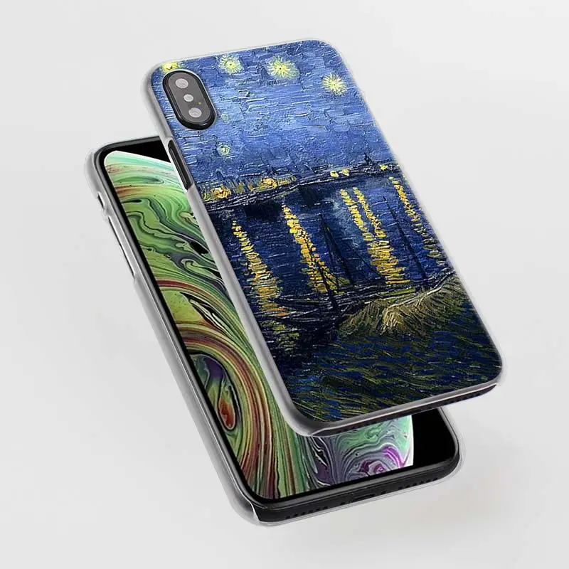 paintings Starry Night  Gogh Phone Case for iPhone 12 Mini 11 13 14 Pro Max X XR XS MAX for iPhone  7 8 Plus 5 5S SE Cover