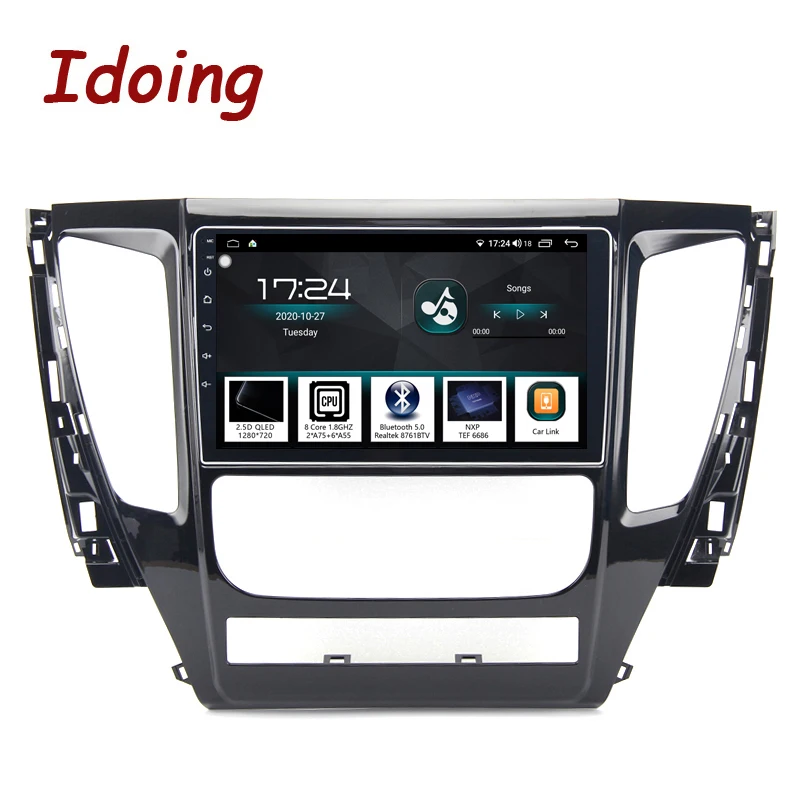 

Idoing 9"2.5D QLED Car Stereo Android Radio Player For MITSUBISHI PAJERO Sport 2016-2018 GPS Navigation Head Unit No 2 Din DVD