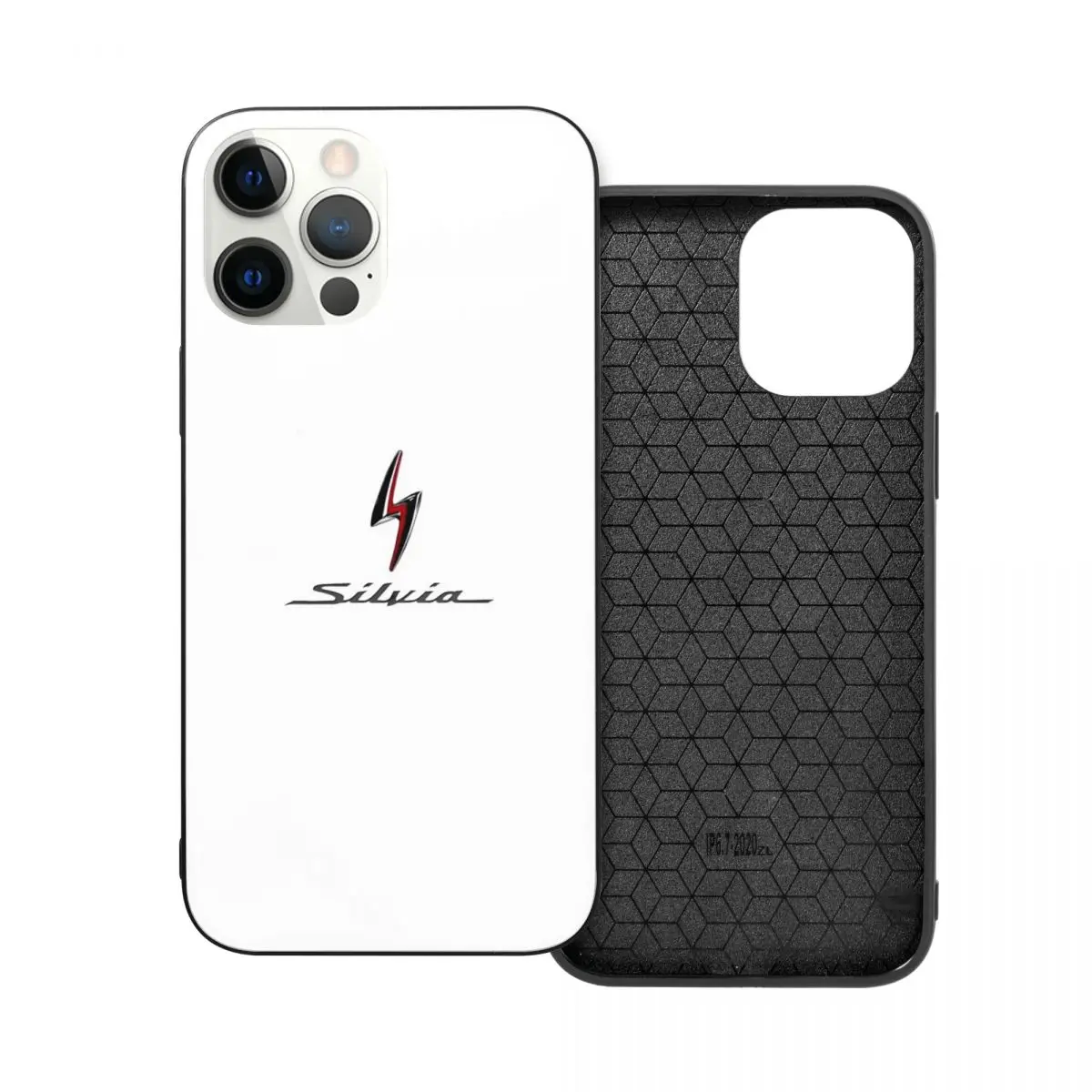 

Silvia S15 Logo PC Glass TPU Phone Case for iPhone 12 11 Xs Xr X Pro Max Mini 7 8 Se2 Plus 6 6S